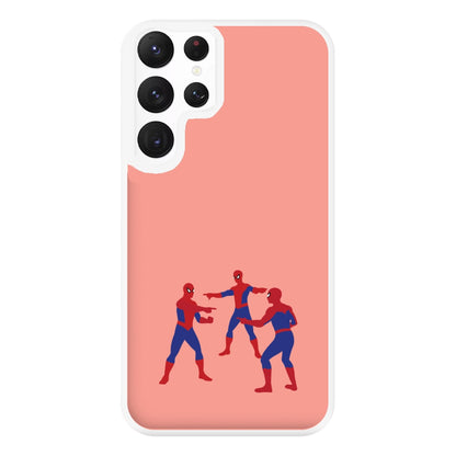 Spider Hero Pointing Meme Galaxy S22 Ultra Case