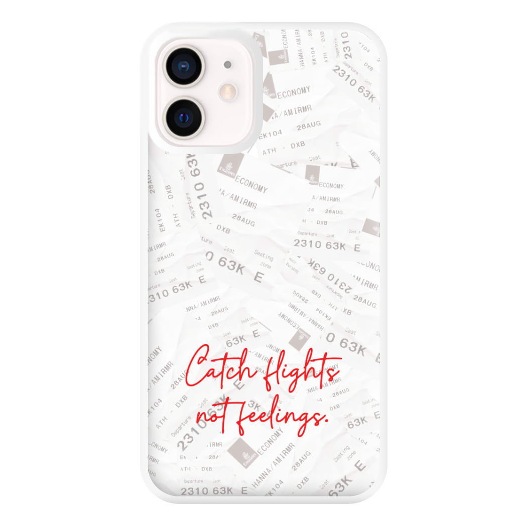 Catch Flights Not Feelings Collage iPhone 13 Mini Case