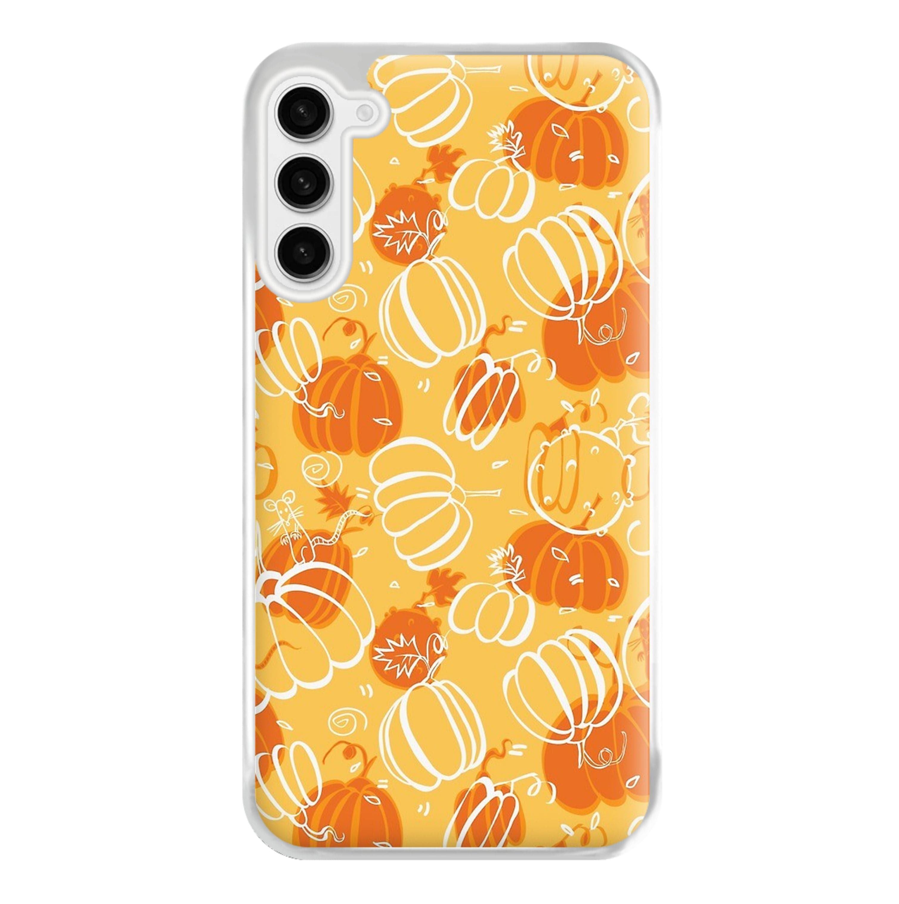 Drawn Pumpkin Pattern Phone Case