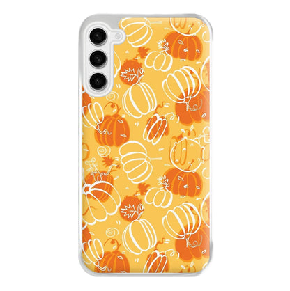 Drawn Pumpkin Pattern Phone Case