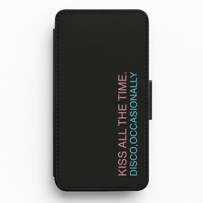 Disco Occasionally Text Flip / Wallet Phone Case