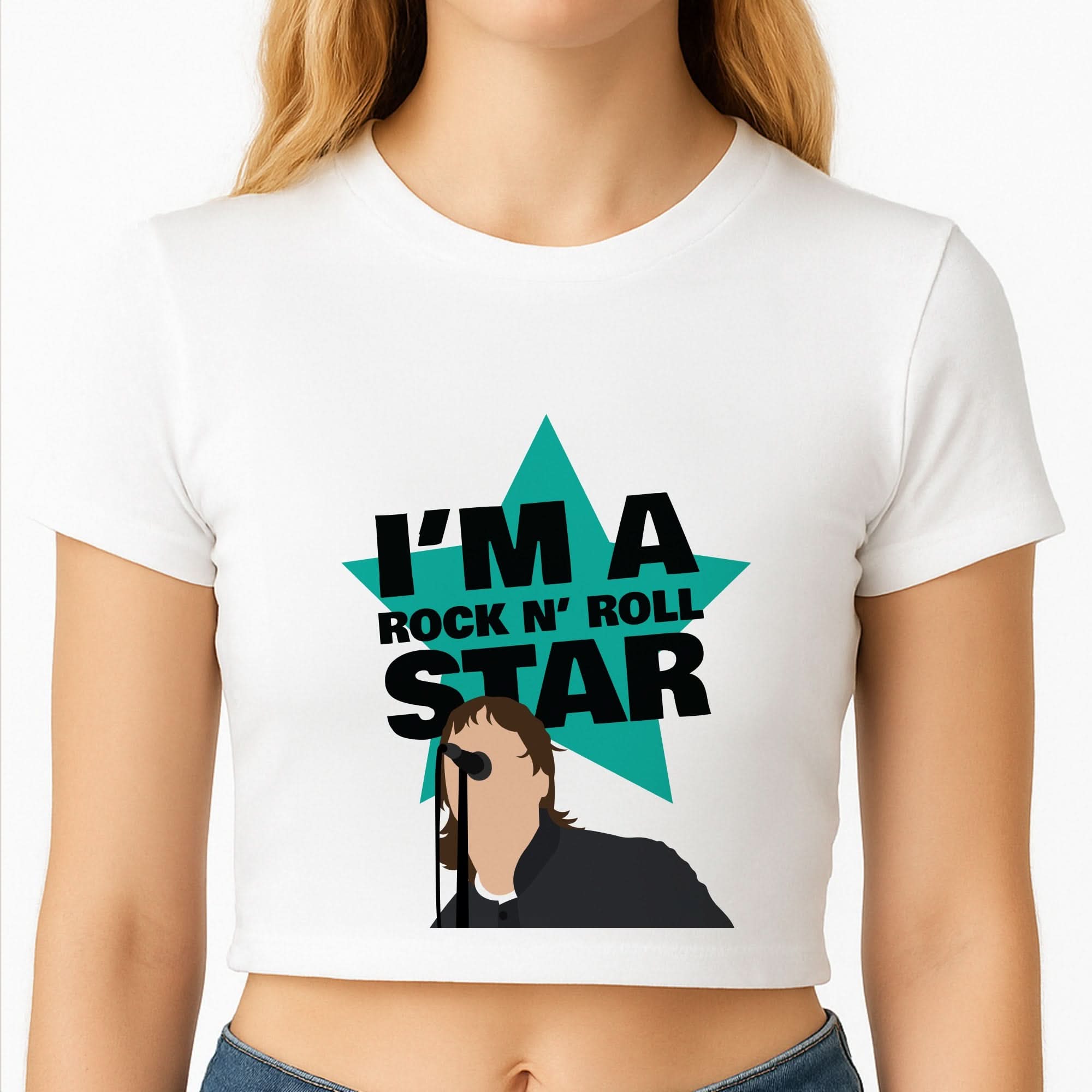 I'm A Rock And Roll Star Crop Top