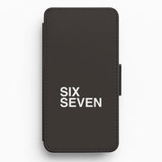 6 7 Black Flip / Wallet Phone Case 1