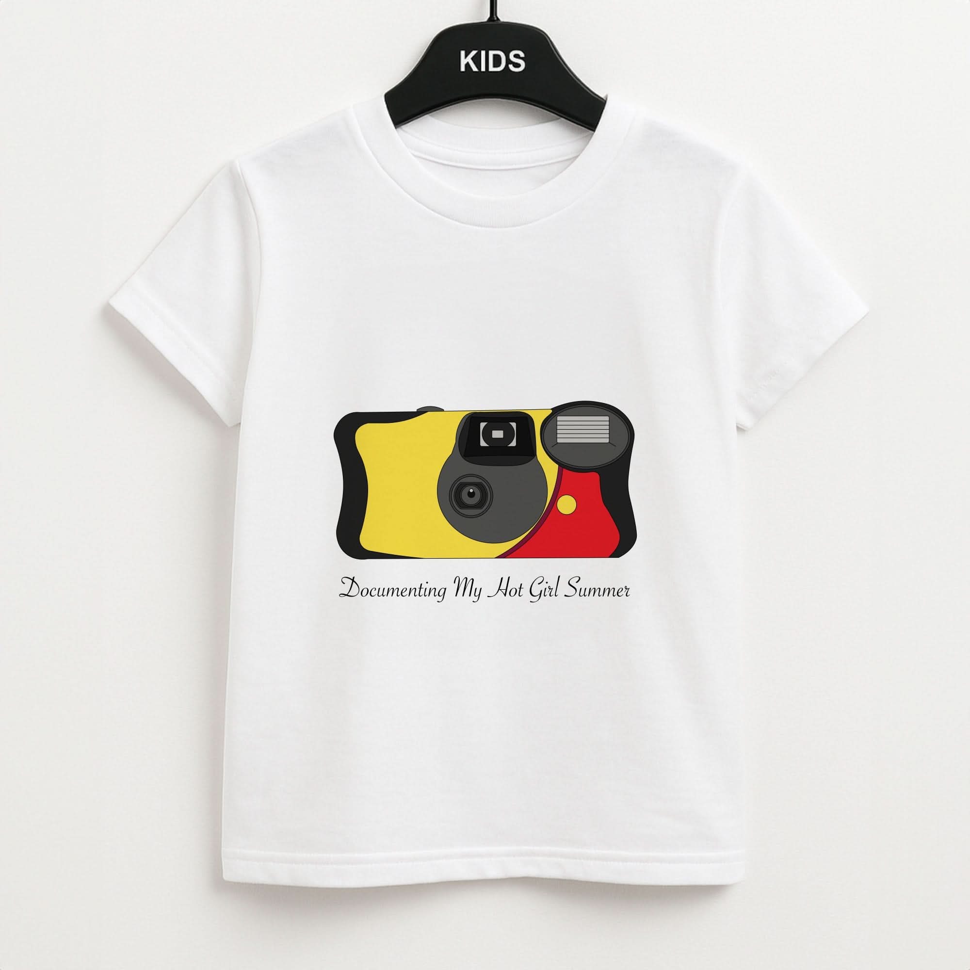 Documenting My Hot Girl Summer Camera Kids T-Shirt