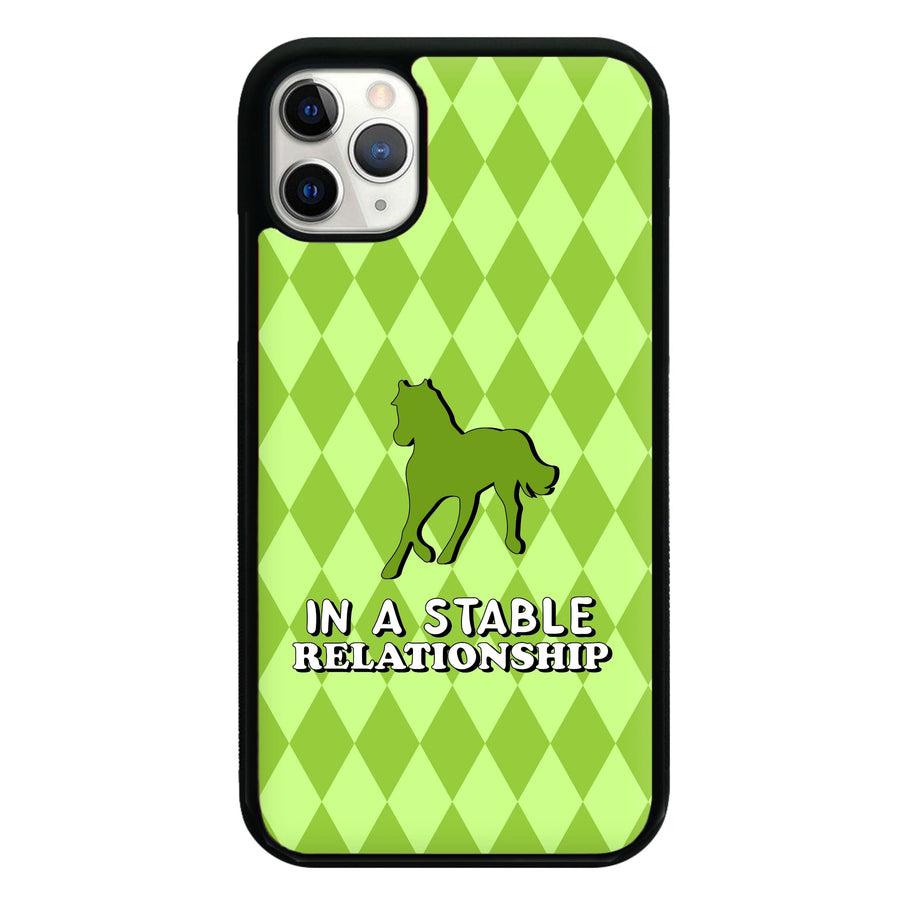 In A Stable Relationship - Horses Phone Case