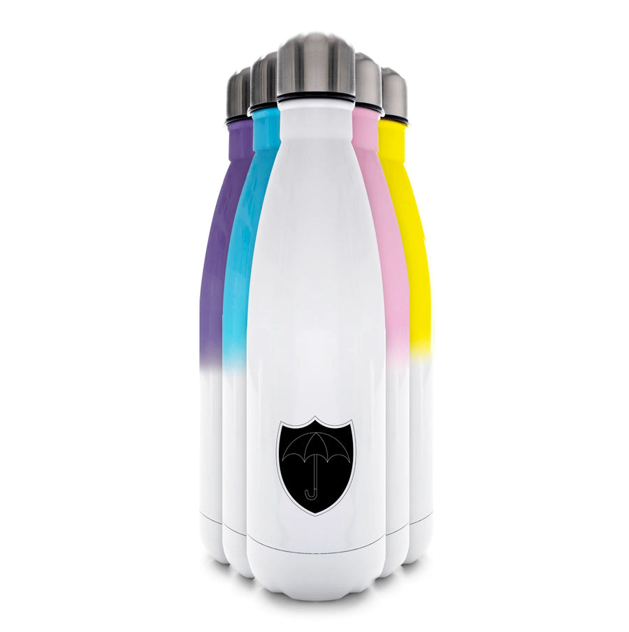 Umbrella Black Water Bottle