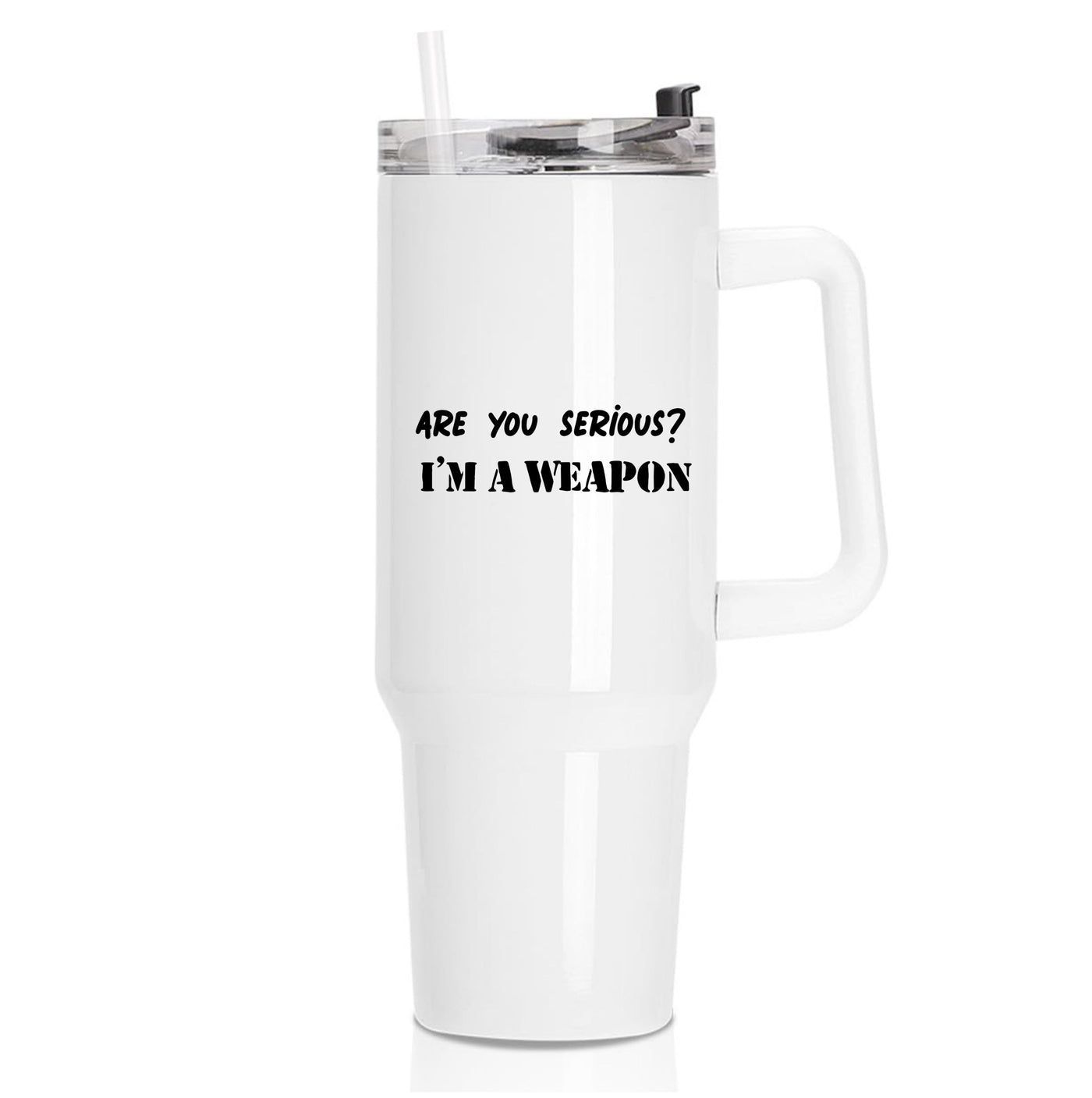 Are You Serious? I'm A Weapon - Islanders Tumbler