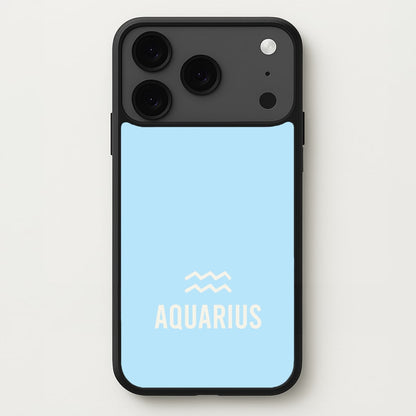 Aquarius Pastel Zodiac iPhone 17 Pro Case