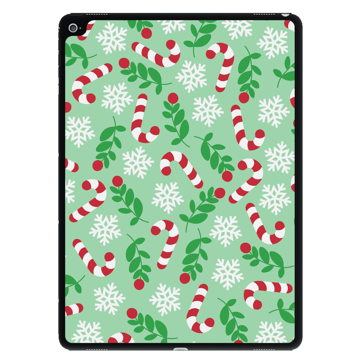 Snow Green Pattern iPad Case