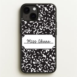 Personalised School Notebook iPhone 13 Case