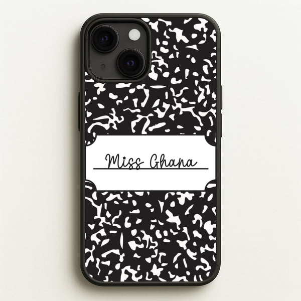 Personalised School Notebook iPhone 13 Case