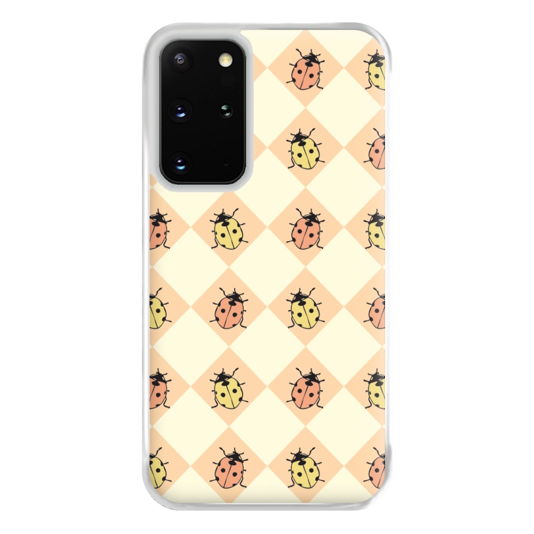 Argyle Ladybugs Pattern Galaxy S20 Plus Case