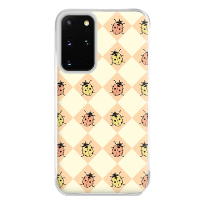 Argyle Ladybugs Pattern Galaxy S20 Plus Case
