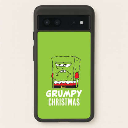 Grumpy Christmas Cartoon Sponge Google Pixel 7 Case
