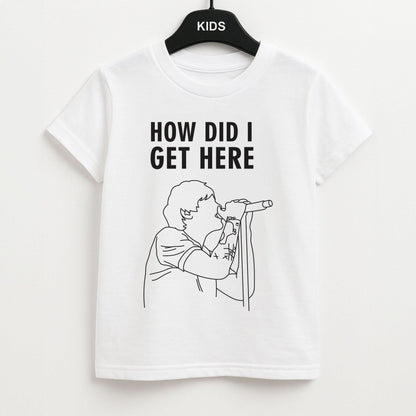 How Did I Get Here Outline Kids Unisex T-Shirt