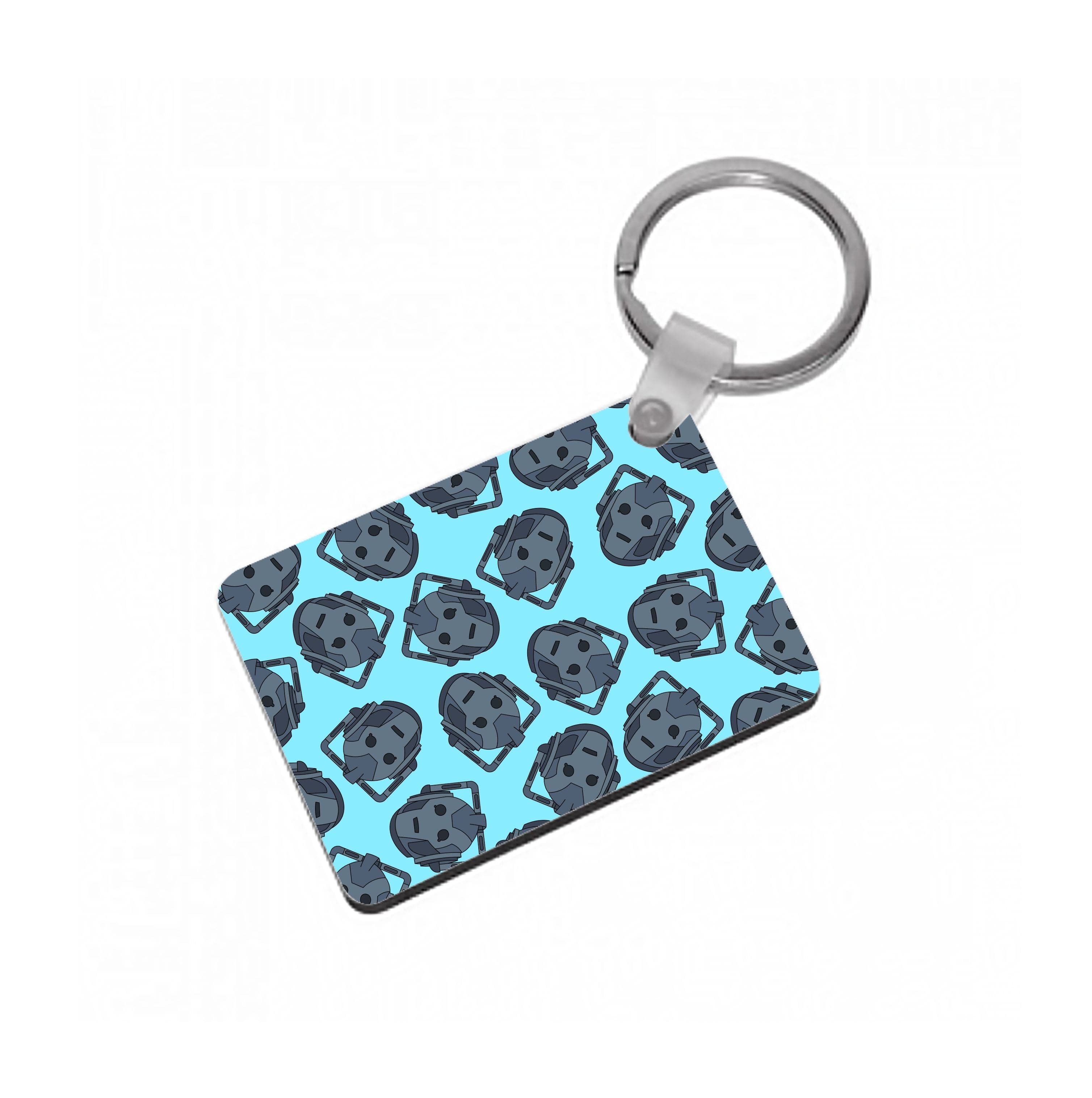 Cyberman Pattern Keyring