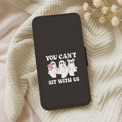 You Can't Sit With Us Ghosts Leather Phone Case