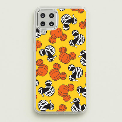 Pumpkin And Mummy Mouse Pattern Galaxy A12 Case