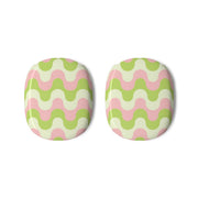Green And Pink Retro Waves Pattern AirPods Max Case 3