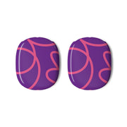 Pink Squiggles Abstract Pattern AirPods Max Case 3