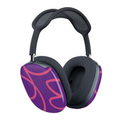 Pink Squiggles Abstract Pattern AirPods Max Case 2