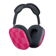 Neon Pink Checkered Abstract Pattern AirPods Max Case 2