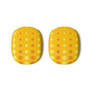 Yellow And Orange Dots Abstract Pattern AirPods Max Case 3