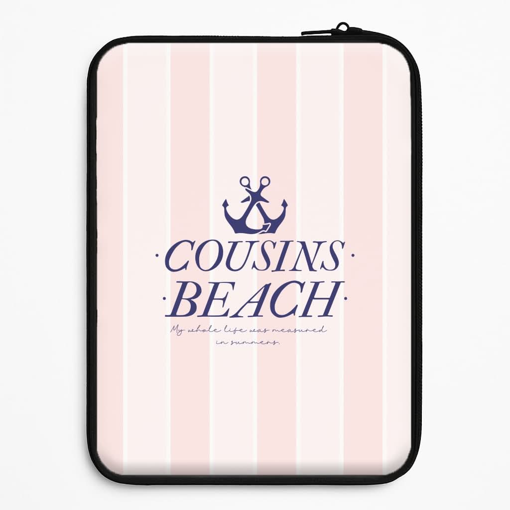 Stripes Cousin Beach Laptop Sleeve