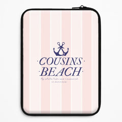 Stripes Cousin Beach Laptop Sleeve