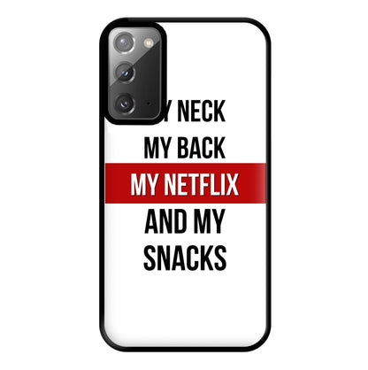 My Netflix & My Snacks Phone Case