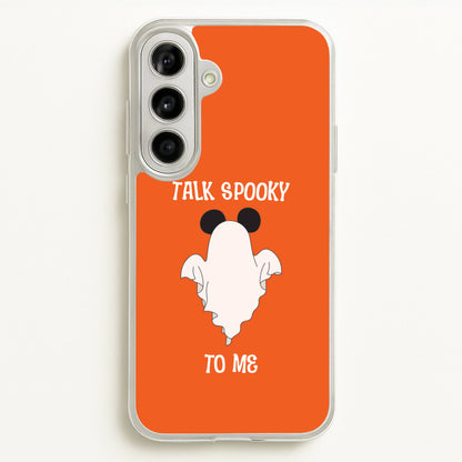 Talk Spooky To Me Mouse Ghost Galaxy A56 Case