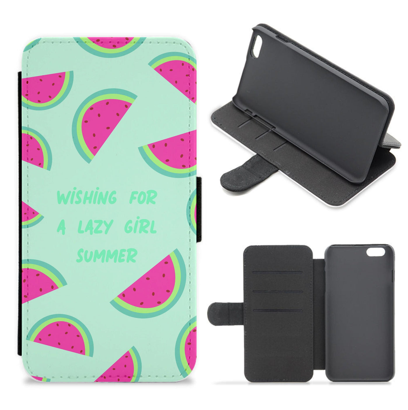 Wishing For A Lazy Girl Summer - Summer Flip / Wallet Phone Case
