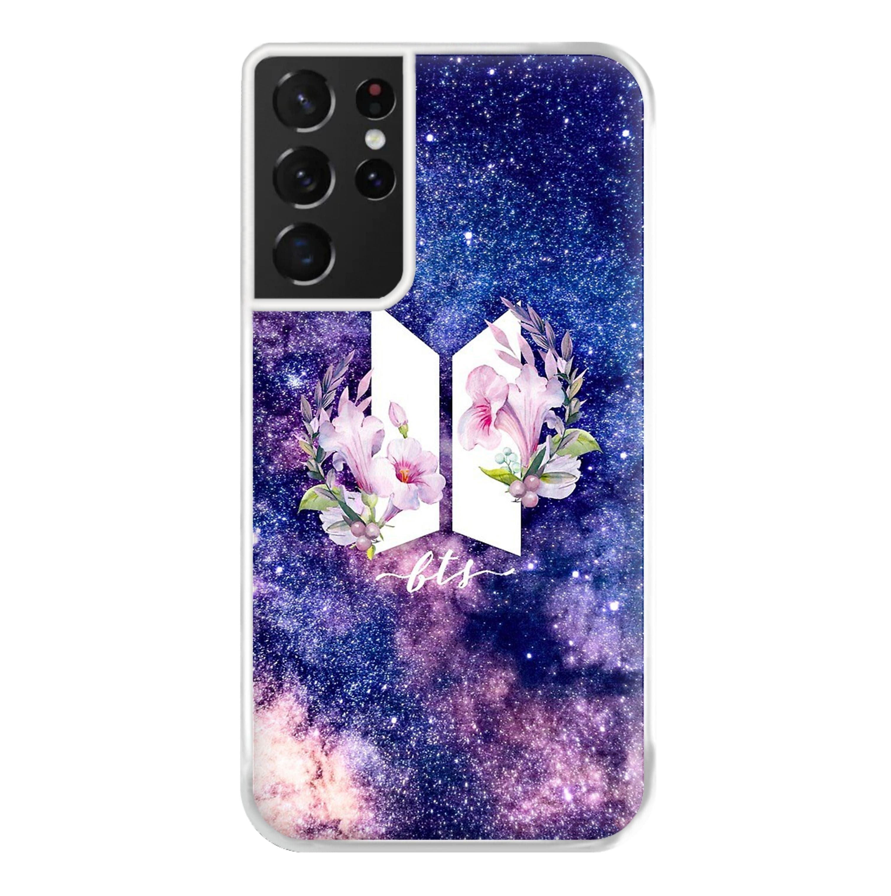 Galaxy Floral K-Pop Band Logo Phone Case