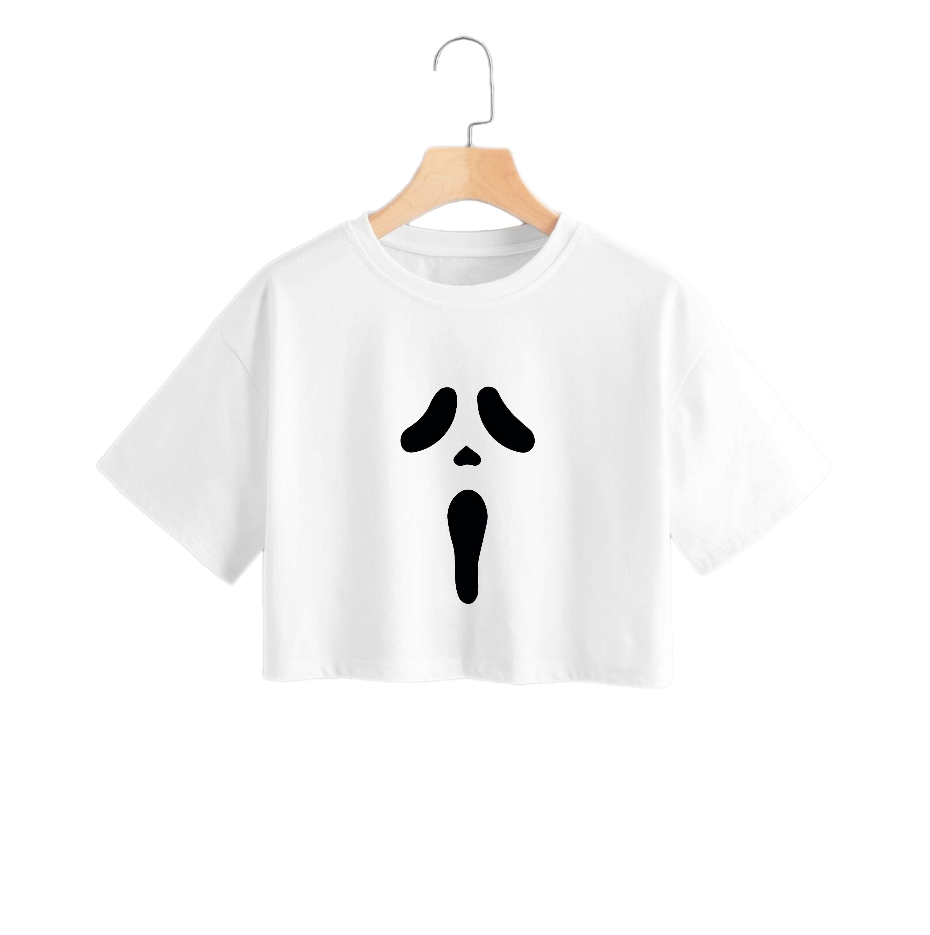 Scream Face Crop Top