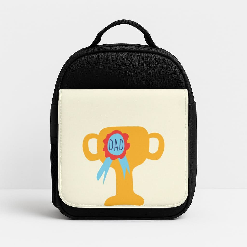 Cartoon Dad Trophy Insulated Lunch Bag