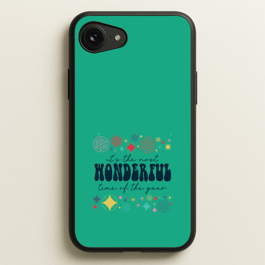 The Most Wonderful Time Of The Year Geometric iPhone 16e Case