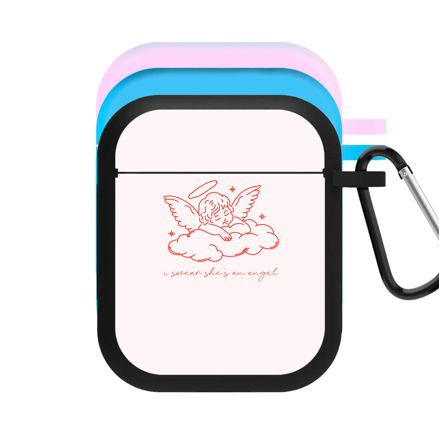 I Swear Shes An Angel - Clean Girl Aesthetic AirPods Case