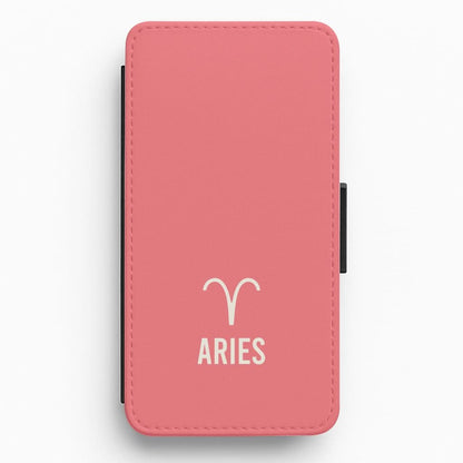 Aries Pastel Zodiac Flip / Wallet Phone Case