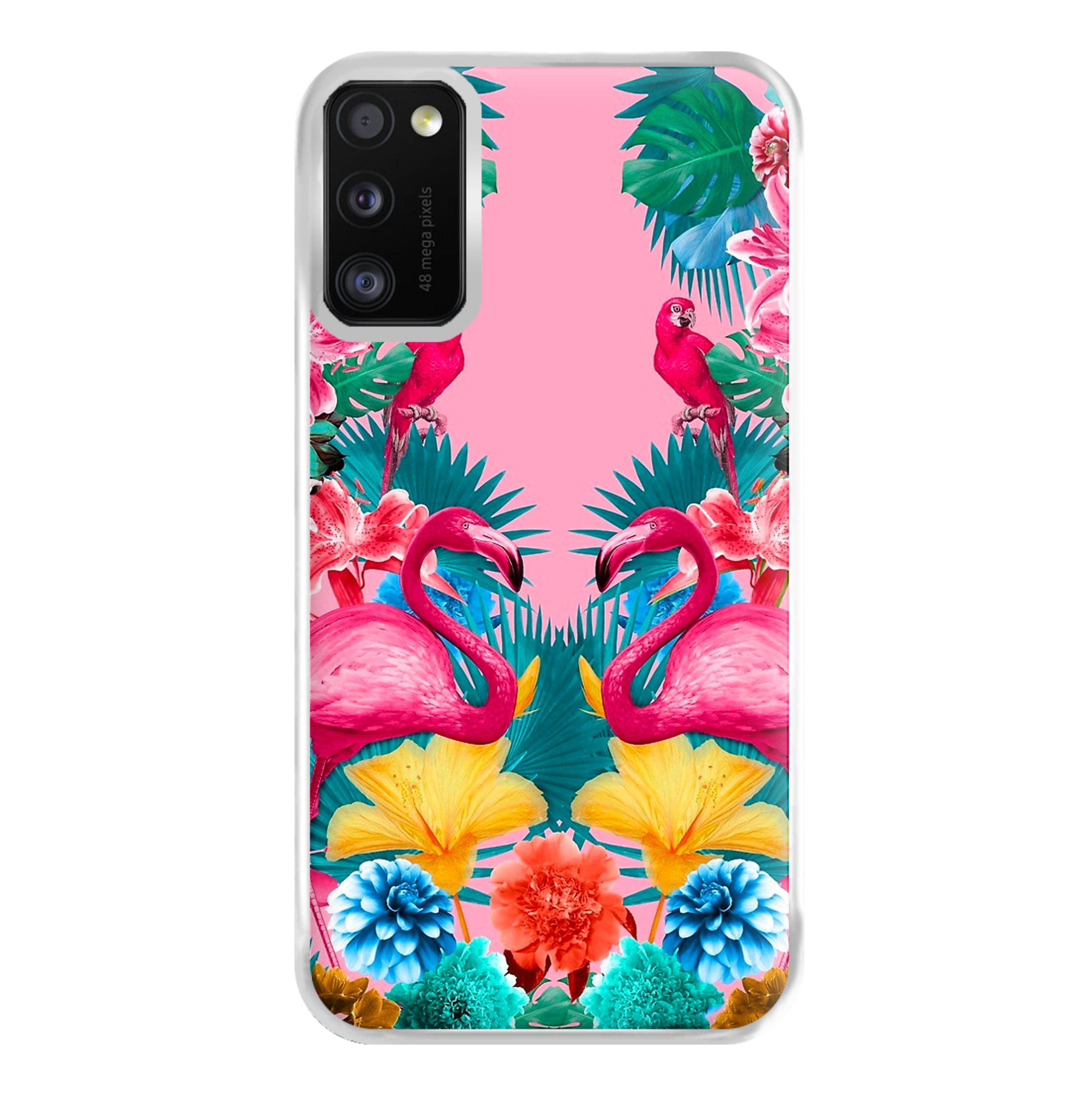 Flamingo and Tropical garden Phone Case