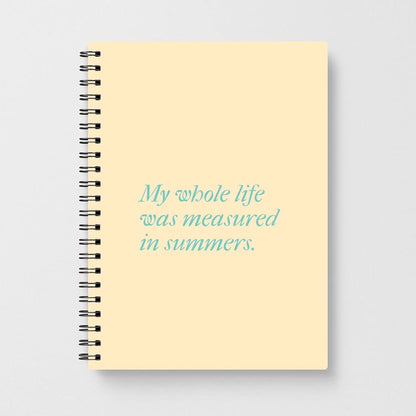 Measured In Summers Notebook