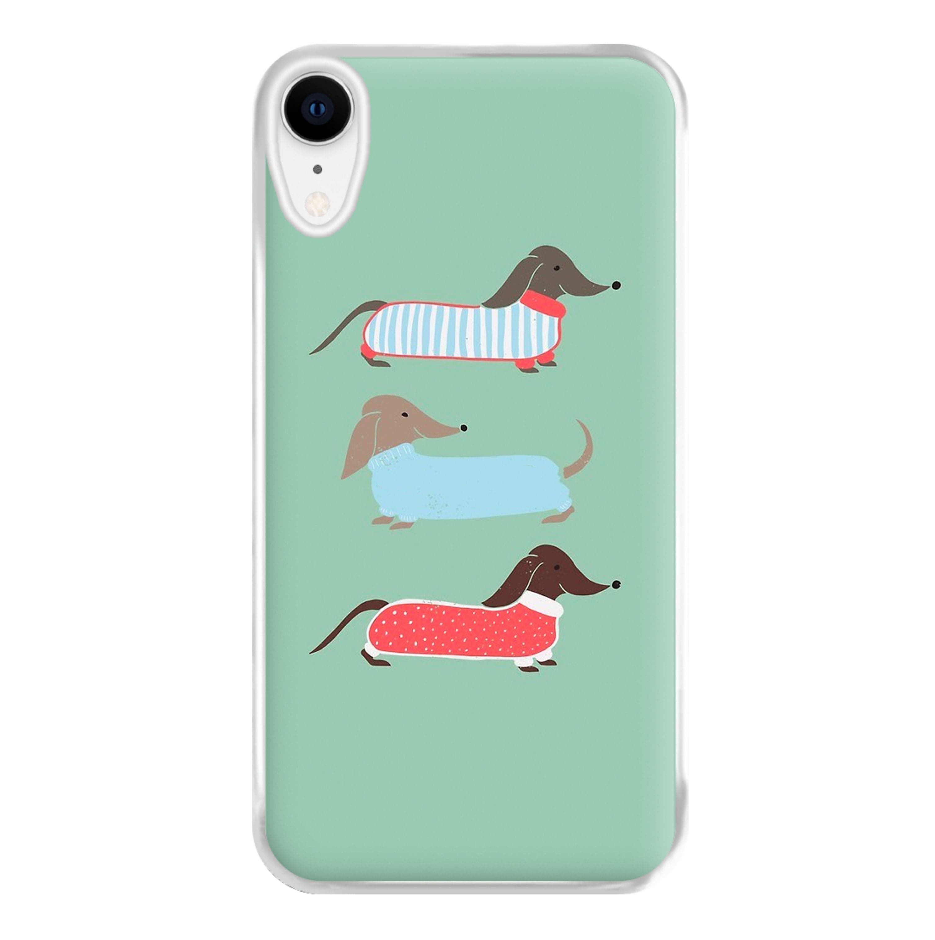 Sausage Dogs in Jumpers Phone Case