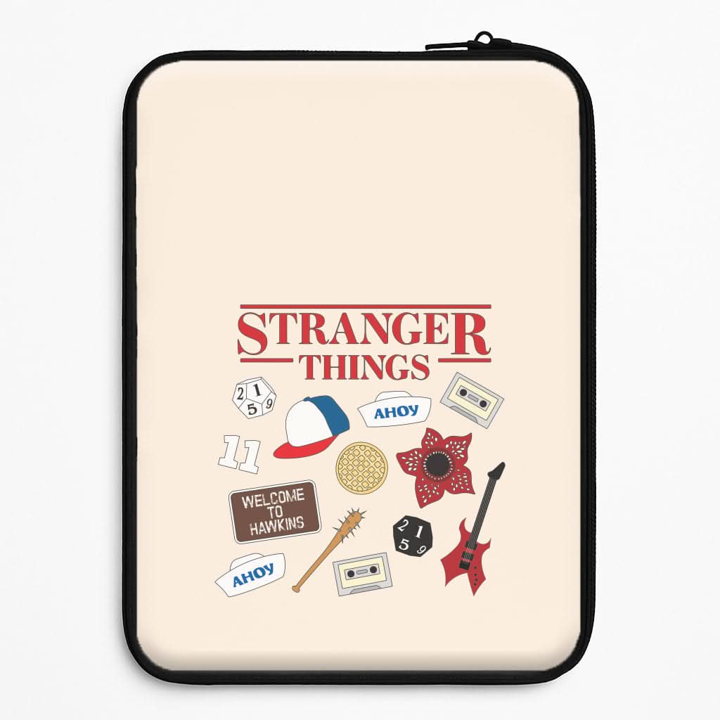 Stranger Things Cartoon Icons Laptop Sleeve