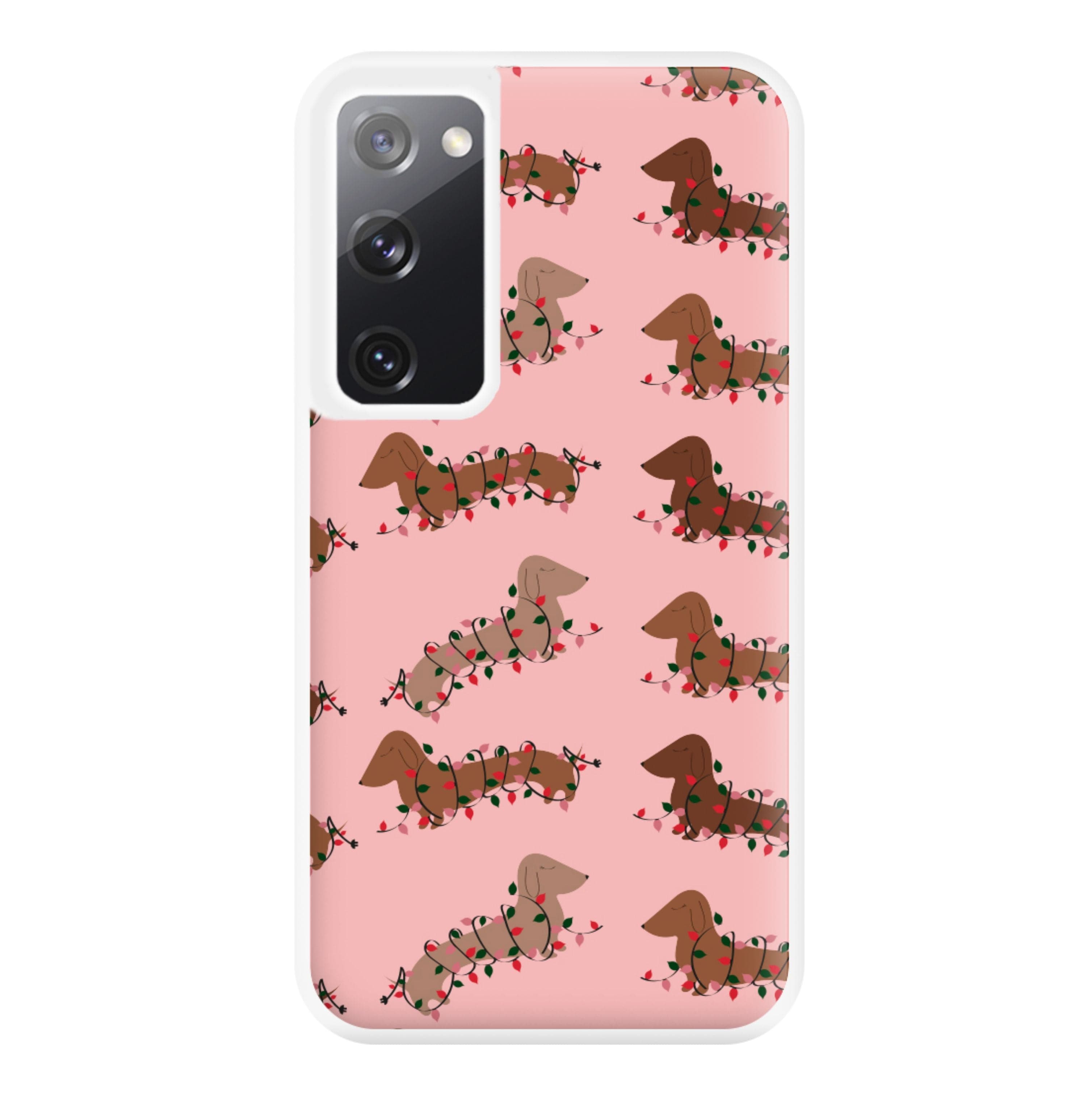 Dachshund Christmas Pattern Phone Case