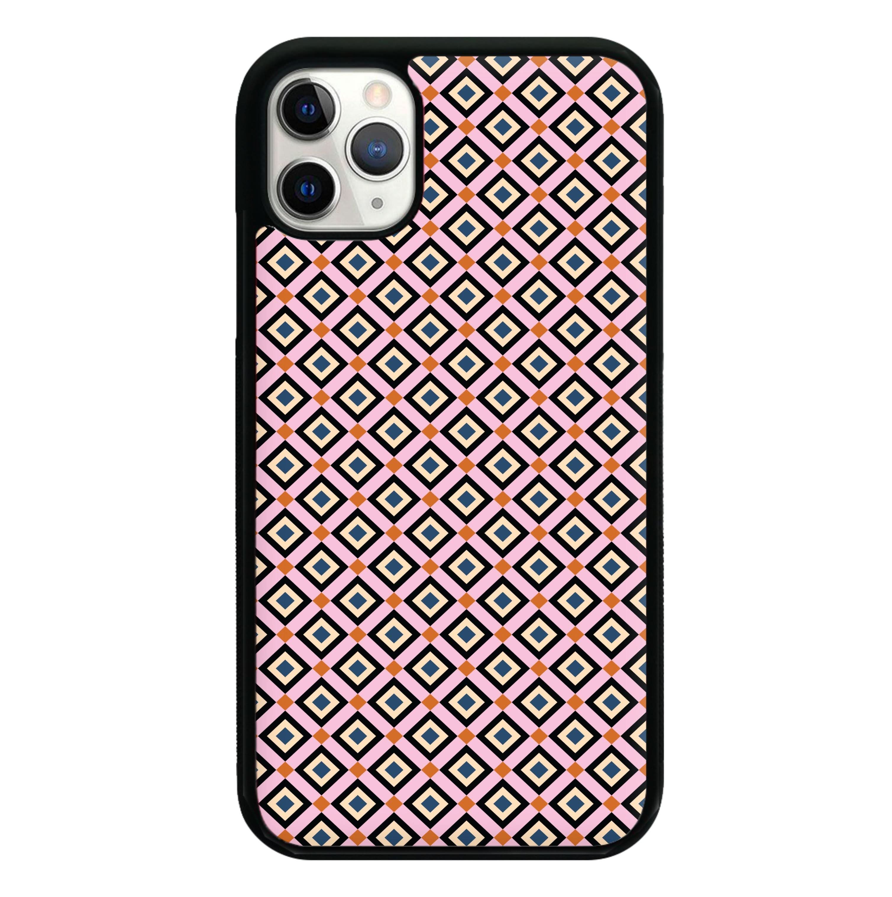 Retro Diamonds Pattern Phone Case