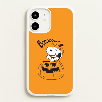 Cartoon Beagle Pumpkin iPhone 12 Mini Case