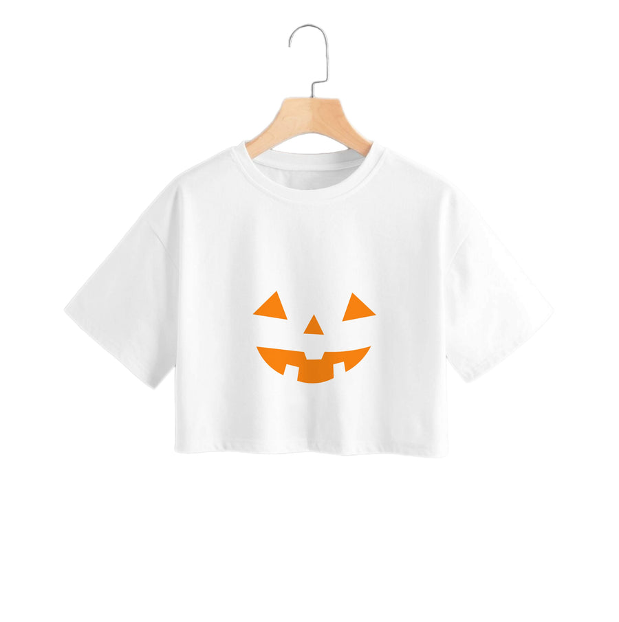 Pumpkin Face - Halloween Crop Top