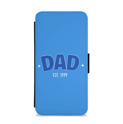 Dad Est - Personalised Father's Day Flip / Wallet Phone Case