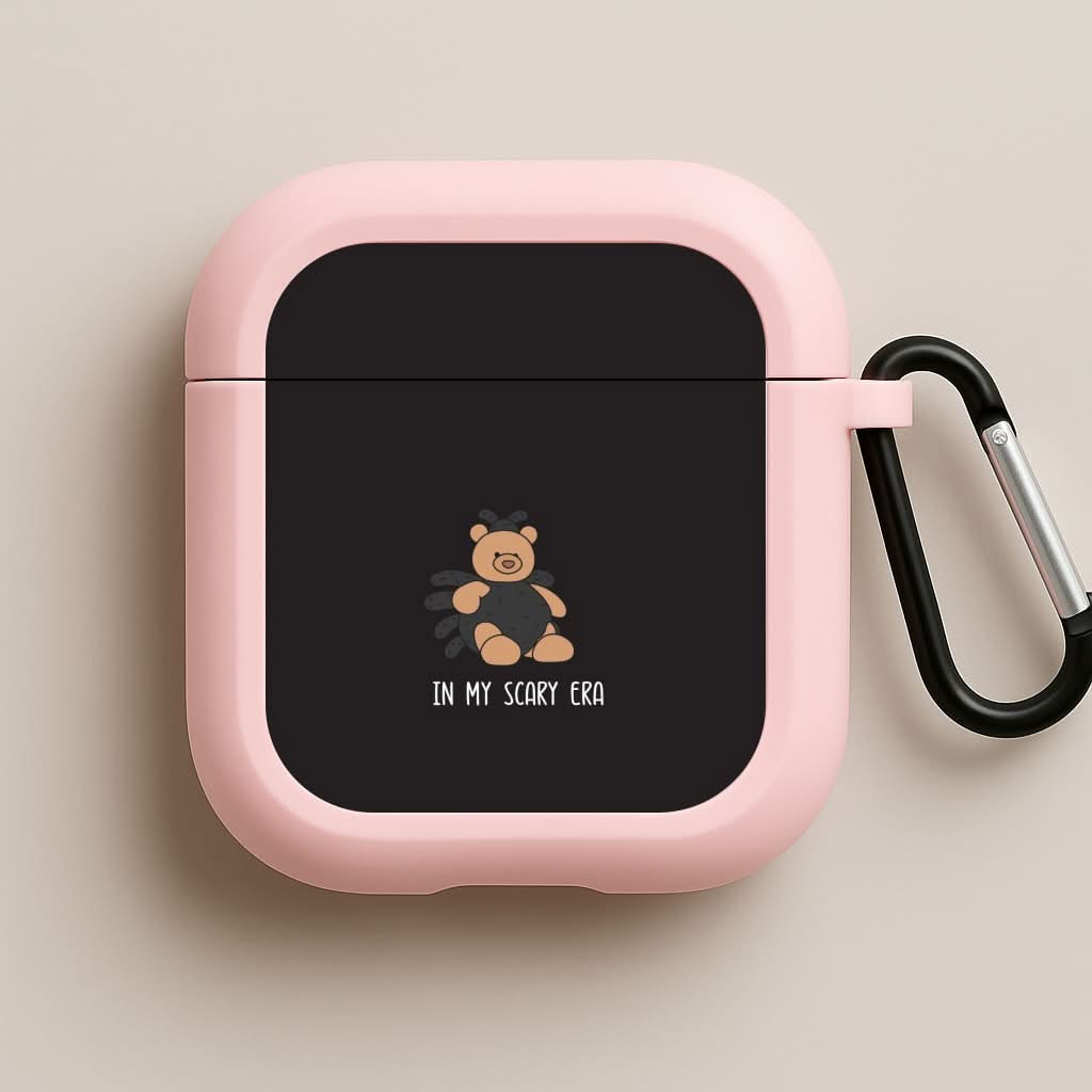 In My Scary Era Bear - Halloween Pink AirPods Case