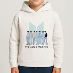 K-Pop Band Tour Pastel Blue Boys Hoodie