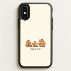 Gingerbread Plushies Quote iPhone X / XS Case